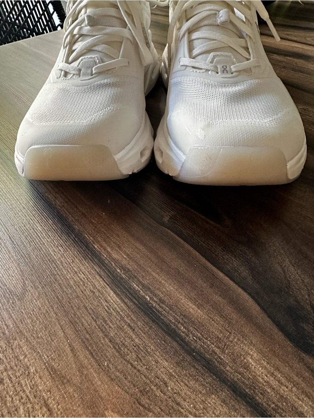 On Running All-White Women’s Athletic Running Shoes - Picture 3 of 7